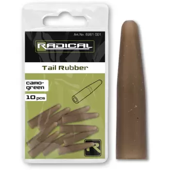 Radical Tail Rubber camo-green 10szt